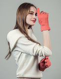 YISEVEN Women's  Lambskin Shearling Leather Gloves YISEVEN