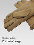 YISEVEN Women's Shearling Leather Gloves YISEVEN