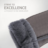 YISEVEN Women's Shearling Leather Gloves YISEVEN