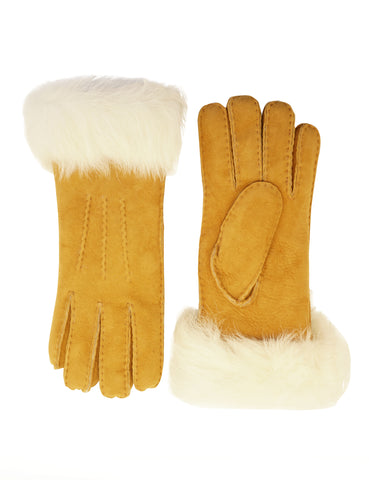YISEVEN Women's Sheepskin Shearling Leather Gloves YISEVEN