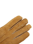 YISEVEN Women's Lambskin Handmade Curly Shearling Gloves YISEVEN