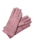 YISEVEN Women's Lambskin Handmade Curly Shearling Gloves YISEVEN