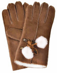 YISEVEN Women's Lambskin Shearling Leather Gloves