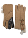 YISEVEN Women's Lambskin Shearling Leather Gloves