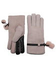 YISEVEN Women's  Sheepskin Shearling Leather Gloves YISEVEN