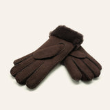 YISEVEN Womens Lambskin Shearling Leather Gloves YISEVEN