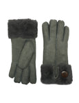 YISEVEN Womens Lambskin Shearling Leather Gloves YISEVEN