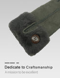 YISEVEN Womens Lambskin Shearling Leather Gloves YISEVEN