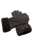 YISEVEN Womens Lambskin Shearling Leather Gloves YISEVEN