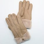 YISEVEN Womens Sheepskin Shearling Leather Gloves YISEVEN