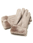 YISEVEN Womens Sheepskin Shearling Leather Gloves YISEVEN
