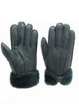 YISEVEN Womens Sheepskin Shearling Leather Gloves YISEVEN