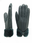 YISEVEN Womens Sheepskin Shearling Leather Gloves YISEVEN