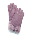 YISEVEN Womens Sheepskin Shearling Leather Gloves YISEVEN