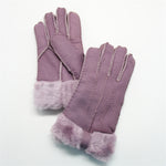 YISEVEN Womens Sheepskin Shearling Leather Gloves YISEVEN