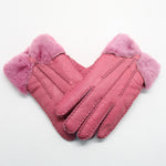 YISEVEN Womens Sheepskin Shearling Leather Gloves YISEVEN