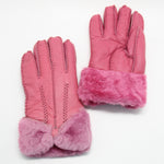 YISEVEN Womens Sheepskin Shearling Leather Gloves YISEVEN