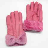 YISEVEN Womens Sheepskin Shearling Leather Gloves YISEVEN
