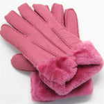 YISEVEN Womens Sheepskin Shearling Leather Gloves YISEVEN