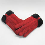YISEVEN Womens Sheepskin Shearling Leather Gloves YISEVEN