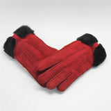 YISEVEN Womens Sheepskin Shearling Leather Gloves YISEVEN