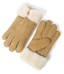 YISEVEN Womens Sheepskin Shearling Leather Gloves YISEVEN