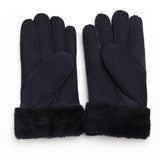 YISEVEN Womens Sheepskin Shearling Leather Gloves YISEVEN