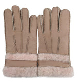YISEVEN Womens Sheepskin Shearling Leather Gloves YISEVEN