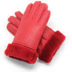 YISEVEN Women's  Shearling Sheepskin Leather Gloves YISEVEN