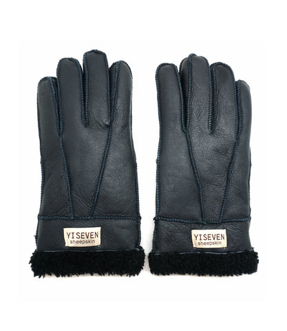YISEVEN Women  Sheepskin Shearling Leather Gloves YISEVEN