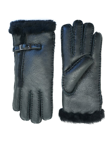 YISEVEN Womens Sheepskin Shearling Leather Gloves YISEVEN