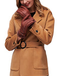 YISEVEN Womens Sheepskin Shearling Leather Gloves YISEVEN