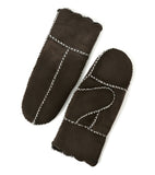YISEVEN Women's  Lambskin Shearling Leather  Gloves(Mittens) YISEVEN