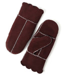 YISEVEN Women's  Lambskin Shearling Leather  Gloves(Mittens) YISEVEN