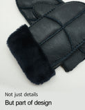 YISEVEN Women's  Sheepskin Shearling  Leather Gloves YISEVEN