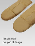 YISEVEN Womens  Sheepskin Shearling Leather Gloves(Mittens) YISEVEN