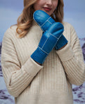 YISEVEN Womens  Sheepskin Shearling Leather Gloves(Mittens) YISEVEN