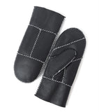 YISEVEN Womens  Sheepskin Shearling Leather Gloves(Mittens) YISEVEN