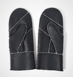 YISEVEN Womens  Sheepskin Shearling Leather Gloves(Mittens) YISEVEN