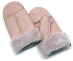 YISEVEN Womens  Sheepskin Shearling Leather Gloves(Mittens) YISEVEN