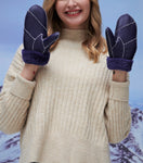 YISEVEN Womens  Sheepskin Shearling Leather Gloves(Mittens) YISEVEN