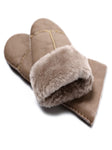 YISEVEN Womens  Sheepskin Shearling Leather Gloves(Mittens) YISEVEN