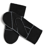 YISEVEN Womens  Sheepskin Shearling Leather Gloves(Mittens) YISEVEN