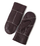 YISEVEN Womens  Sheepskin Shearling Leather Gloves(Mittens) YISEVEN