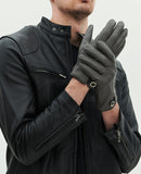 YISEVEN Winter Men’s Lambskin Leather Gloves YISEVEN