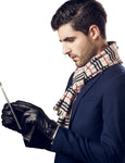YISEVEN Men's Touchscreen Sheepskin Cashmere  Gloves YISEVEN