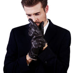 YISEVEN Men's Touchscreen Sheepskin Cashmere  Gloves YISEVEN