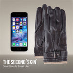 YISEVEN Men's Touchscreen Sheepskin Leather Gloves YISEVEN