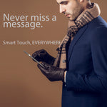 YISEVEN Men's Touchscreen Sheepskin Leather Gloves YISEVEN