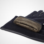 YISEVEN Men's Winter lambskin Suede Leather Gloves YISEVEN